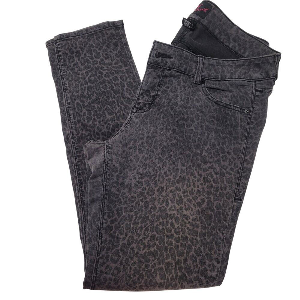 Torrid Leopard Skinny Jeans Plus Size 20 Black/Gray